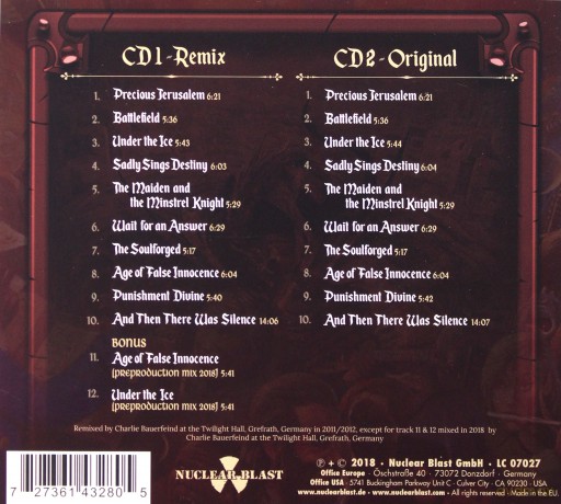Blind Guardian: A Night At The Opera Remixed Remastered (digipack) [2CD]