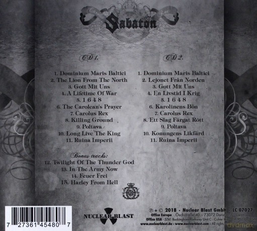 Sabaton: Carolus Rex (Platinum Limited Edition) (digipack) [2CD]