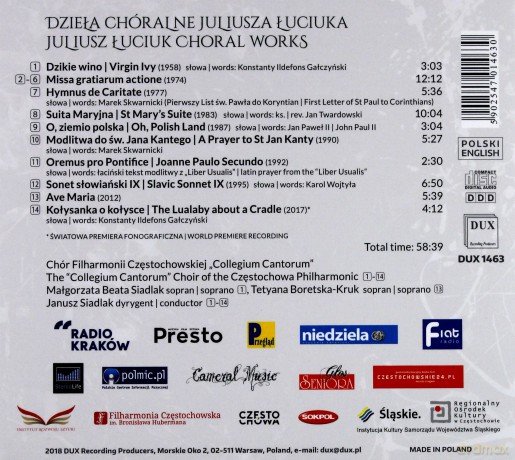 Łuciuk. Dzieła Chóralne [CD]