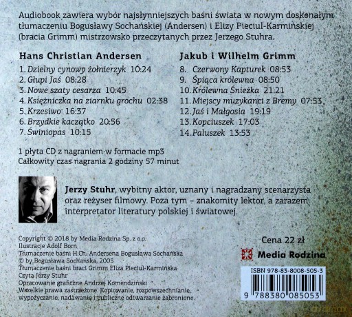 Najsłynniejsze Baśnie Hansa Christiana Andersena i Braci Grimm - Hans Christian Andresen, Wilhelm Grimm, Jakub Grimm [AUDIOBOOK]