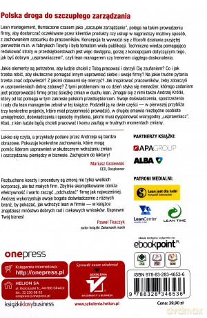 Skuteczny Lider Lean. Jak Usprawniać Firmy w Polsce i pomagać im więcej zarabiać - Andrzej Krótki [KSIĄŻKA]