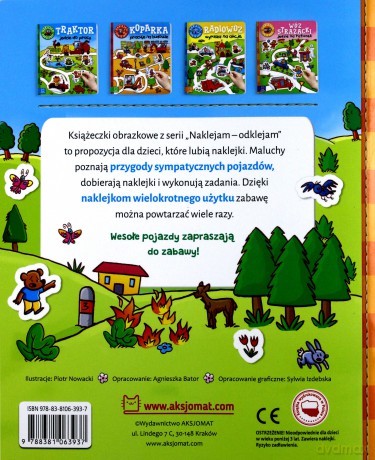 Wóz Strażacki Jedzie na Ratunek. Naklejam, odklejam [KSIĄŻKA]