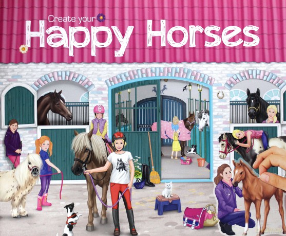 Zestaw Kreatywny z Naklejkami Happy Horses Dreams
