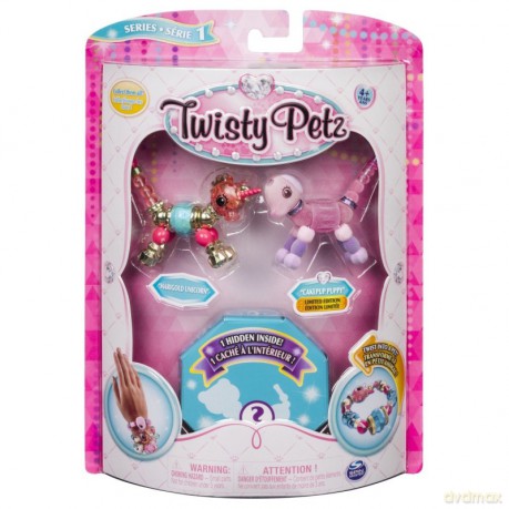 Bransoletki Twisty Petz - 3-pak Jednorożec, szczeniaczek, żyrafa