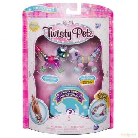 Bransoletki Twisty Petz - 3-pak Kucyk, pudel, kot