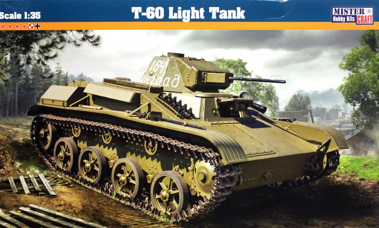 Model plastikowy T-60 czołg lekki