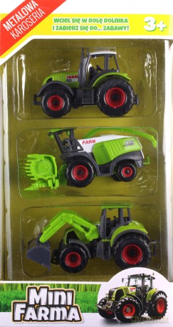 Traktory metalowe Mini Farma (wysyłka losowa)