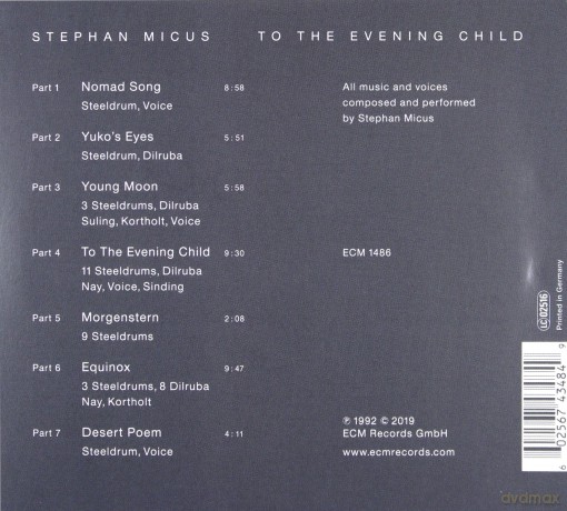 Stephan Micus: Touchstones: To The Evening Child [CD]