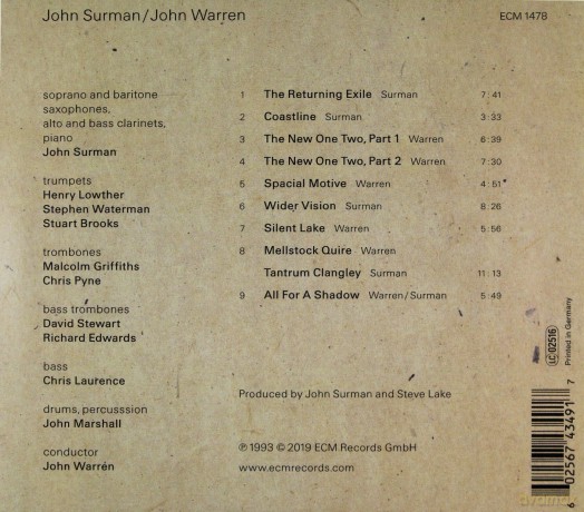 John Surman: Touchstones: The Brass Project [CD]
