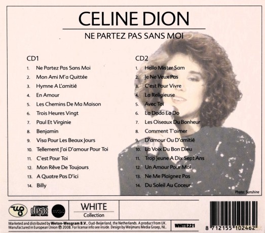 Celine Dion: Ne Partez Pas Sans Moi [2CD]