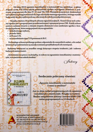 Egzamin ośmioklasisty z matematyki - Dorota Masłowska, Elżbieta Mentzen, Piotr Nodzyński [KSIĄŻKA]