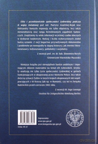 Elity i przedstawiciele społeczności żydowskiej - Martyna Grądzka-Rejak, Aleksandra Namysło [KSIĄŻKA]
