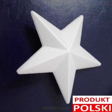 Gwiazda styropianowa ST015 13/2 cm 3 szt