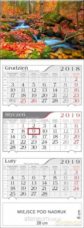 Kalendarz 2019 Trójdzielny Beskidzki potok [KALENDARZ]