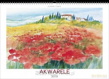 Kalendarz 2019 Wieloplanszowy Akwarele [KALENDARZ]