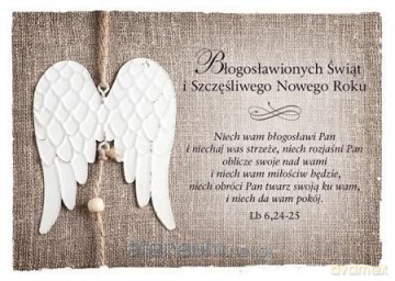 Kartka Boże Narodzenie 7 - Niech wam błogosławi