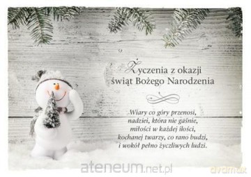 Kartka Boże Narodzenie 8 - Wiary co góry przenosi