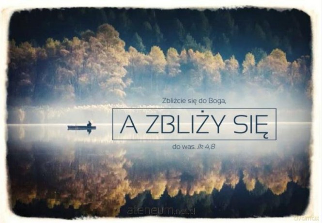 Kartka składana - Zbliżcie się do Boga