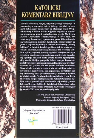 Katolicki komentarz biblijny [KSIĄŻKA]