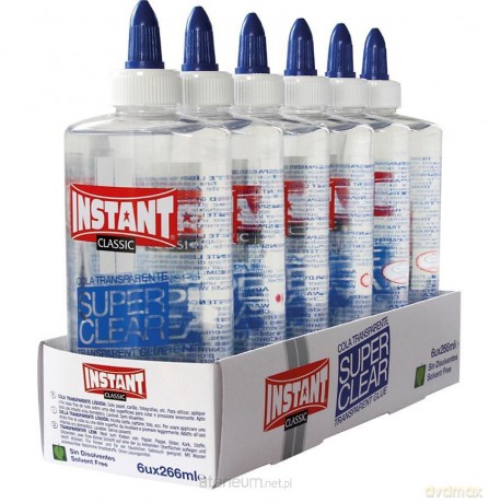 Klej w płynie przezroczysty 266ml (6 szt)