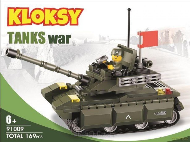 Klocki Kloksy Armia czołg 169 el. [KLOCKI]