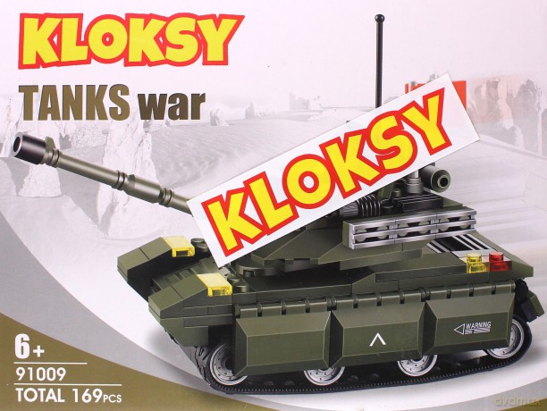 Klocki Kloksy Armia czołg 169 el. [KLOCKI]