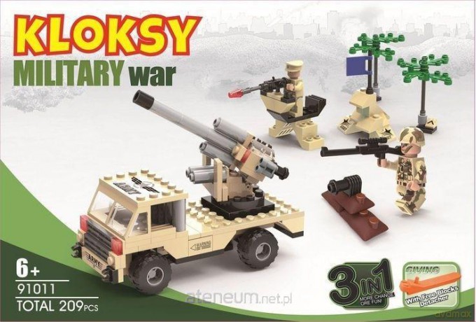Klocki Kloksy Armia wóz bojowy 3w1 209 el. [KLOCKI]
