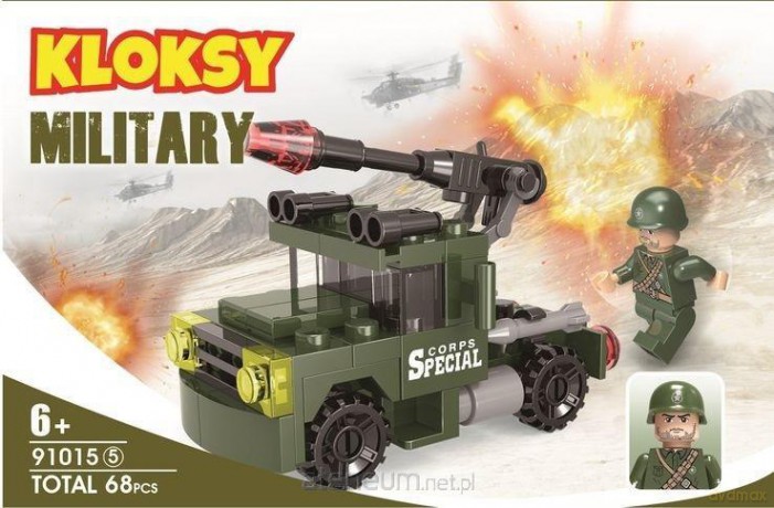 Klocki Kloksy Armia wyrzutnia rakiet 68 el. [KLOCKI]