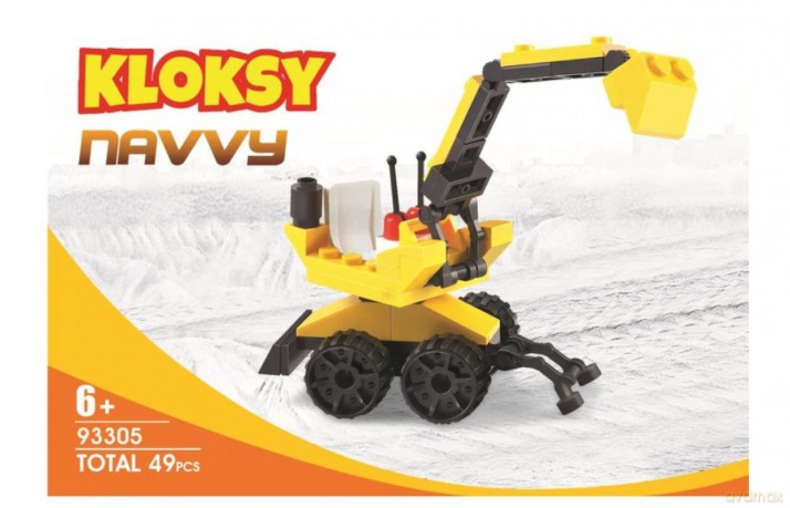 Klocki Kloksy Maszyny budowlane koparka 59 el. [KLOCKI]