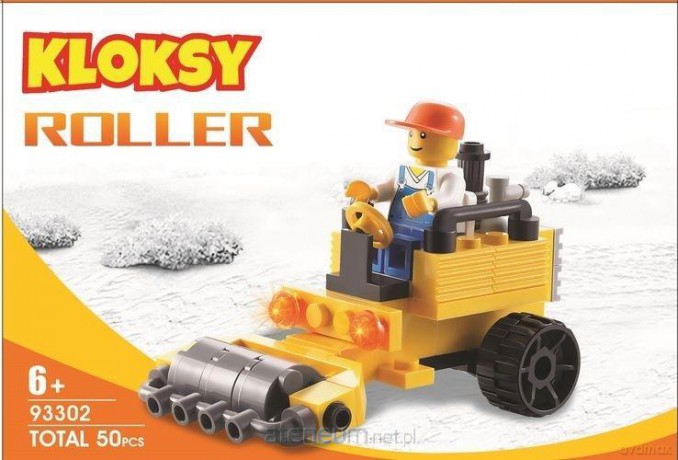 Klocki Kloksy Maszyny budowlane ubijarka 50 el. [KLOCKI]