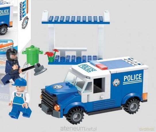 Klocki Kloksy Policja atak bombowy 3w1 197 el. [KLOCKI]