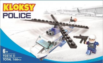 Klocki Kloksy Policja helikopter 166 el. [KLOCKI]