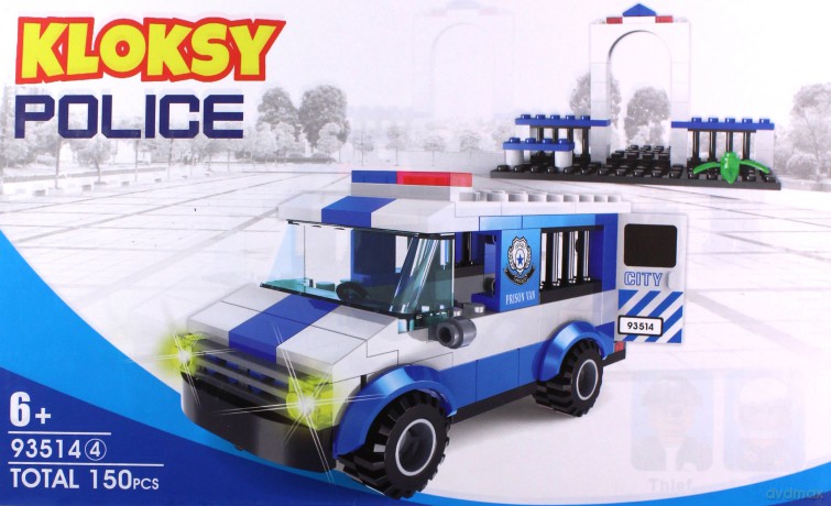 Klocki Kloksy Policja więźniarka 160 el. [KLOCKI]
