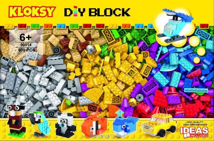 Klocki Kloksy Zestaw budowlany 500 el. [KLOCKI]