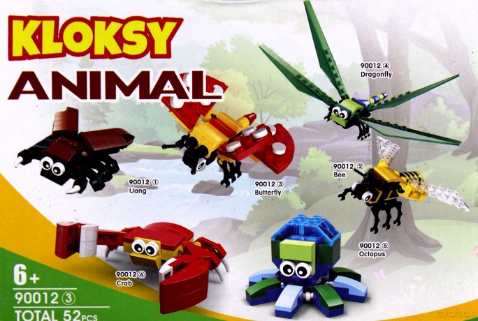 Klocki Kloksy Zwierzęta motyl [KLOCKI]