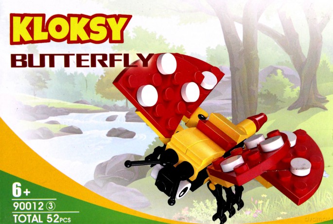 Klocki Kloksy Zwierzęta motyl [KLOCKI]