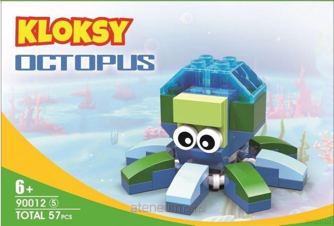Klocki Kloksy Zwierzęta ośmiornica 57 el. [KLOCKI]