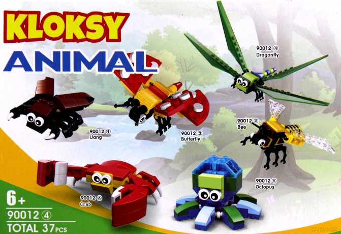 Klocki Kloksy Zwierzęta ważka 37 el. [KLOCKI]