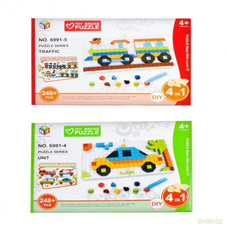 Klocki mozaika 248 el. pojazdy (wysyłka losowa) [KLOCKI]