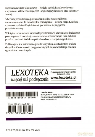 Kodeks spółek handlowych ze schematami [KSIĄŻKA]