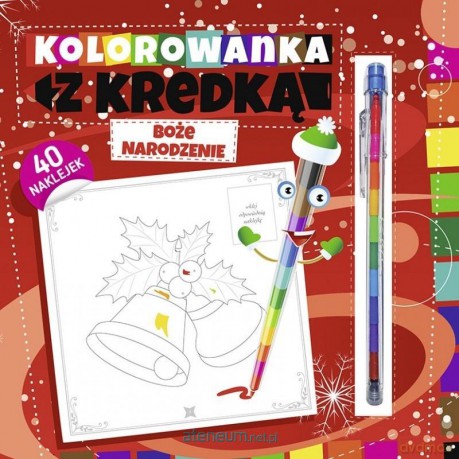 Kolorowanka z kredką. Boże Narodzenie [KSIĄŻKA]