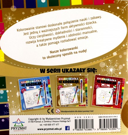 Kolorowanka z kredką. Fabryka Św. Mikołaja [KSIĄŻKA]