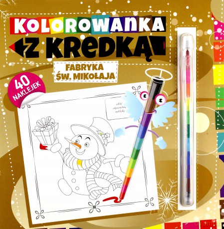 Kolorowanka z kredką. Fabryka Św. Mikołaja [KSIĄŻKA]