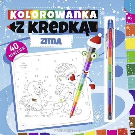 Kolorowanka z kredką. Zima [KSIĄŻKA]