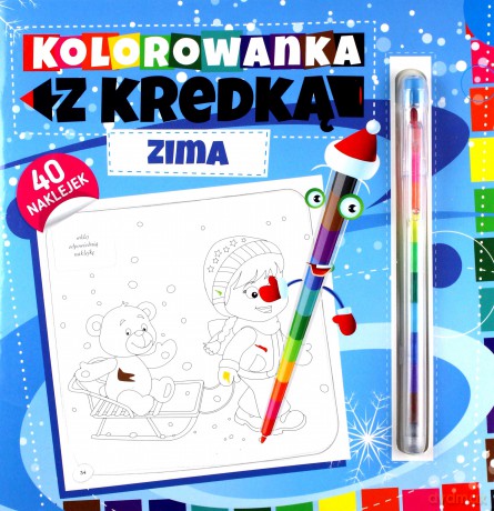 Kolorowanka z kredką. Zima [KSIĄŻKA]