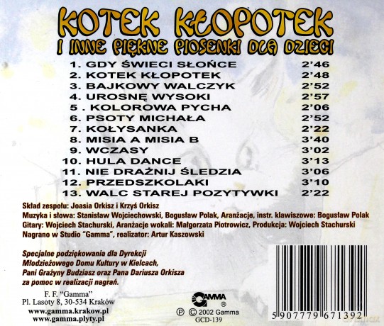 Kotek Kłopotek i inne piękne piosenki [CD]