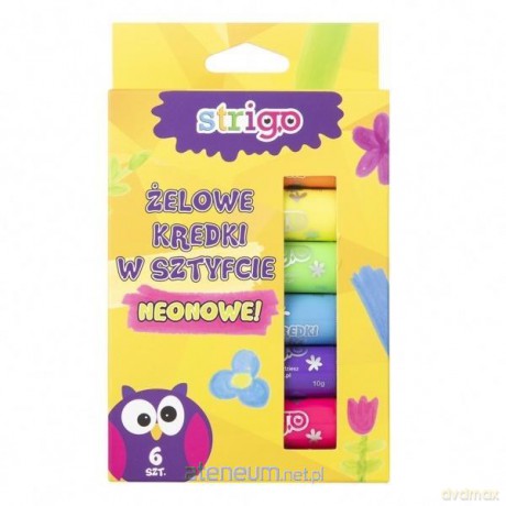 Kredki świecowe neonowe 6 szt