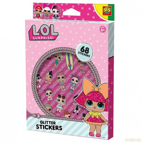 L.O.L Brokatowe naklejki