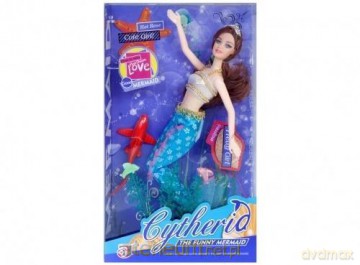 Lalka 29 cm syrenka z akcesoriami