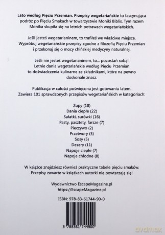 Lato według Pięciu Przemian. Przepisy wegetariańskie - Monika Biblis [KSIĄŻKA]